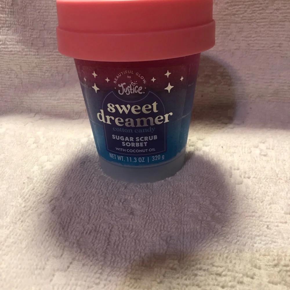 Justice Sweet Dreamer cotton candy sugar scrub sorbet body scrub